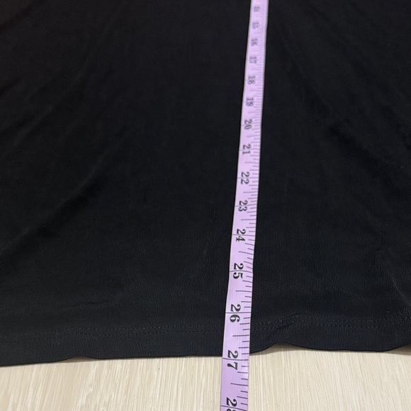 3/$10 Chico's Vibrant Red Black Long Sleeve Top - Picture 5 of 8